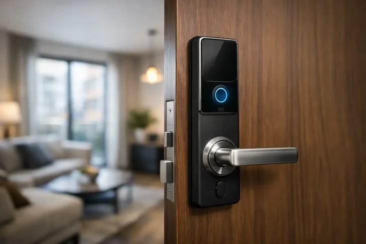 Serrure connectée installée pour un logement à Valmeinier
